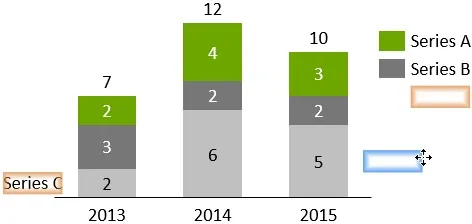 think-cell Beschriftungen zur Legende ziehen