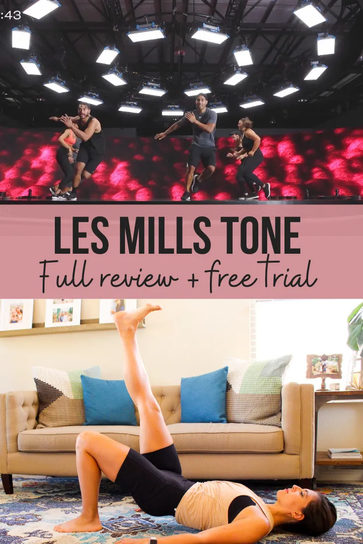 Trainerin beim Les Mills TONE Workout, das Kraft- und Cardio-Elemente kombiniert