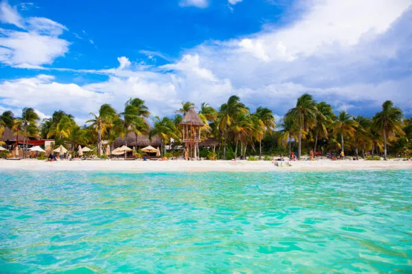 Traumhafter Strand in Cancún, Mexiko