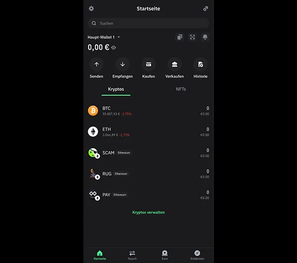 Trust Wallet App Übersicht