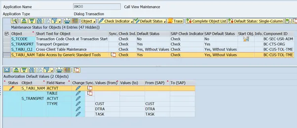 Vergleich von SAP-Standardvorschlägen und kundeneigenen Änderungen in der SU24-Transaktion