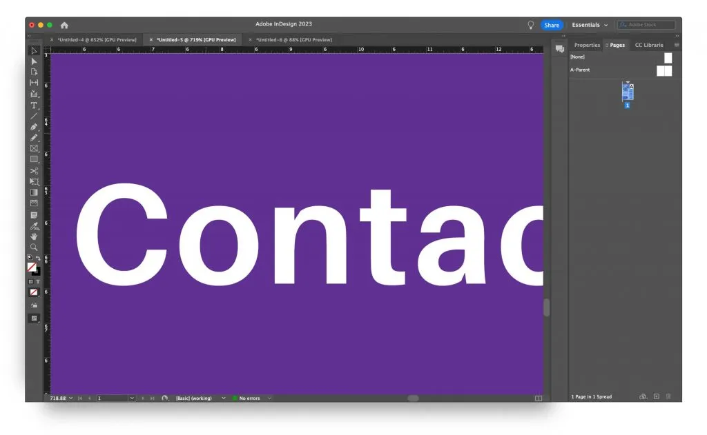 Vergrößerte PDF-Ansicht in InDesign zeigt Detailtreue