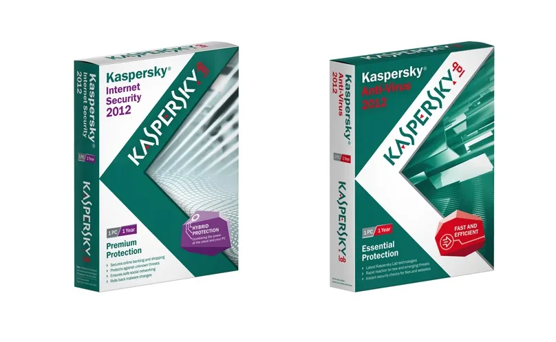 Verpackungsdesign der Kaspersky Sicherheitssoftware 2011.