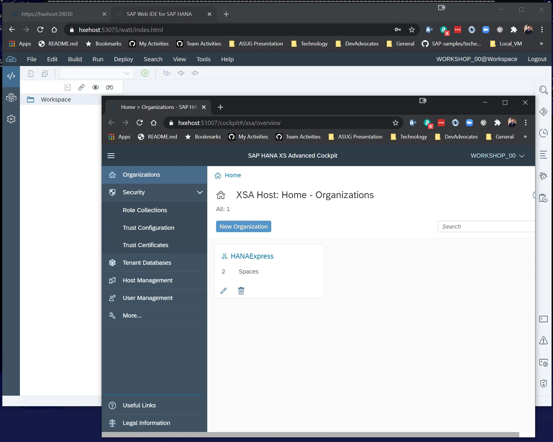 Volles HANA XSA-Erlebnis funktioniert jetzt einwandfrei