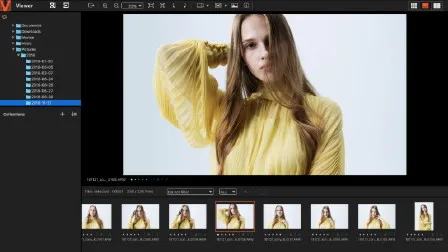 Vorschauansicht eines Bildes im Imaging Edge Desktop Viewer zur Detailprüfung