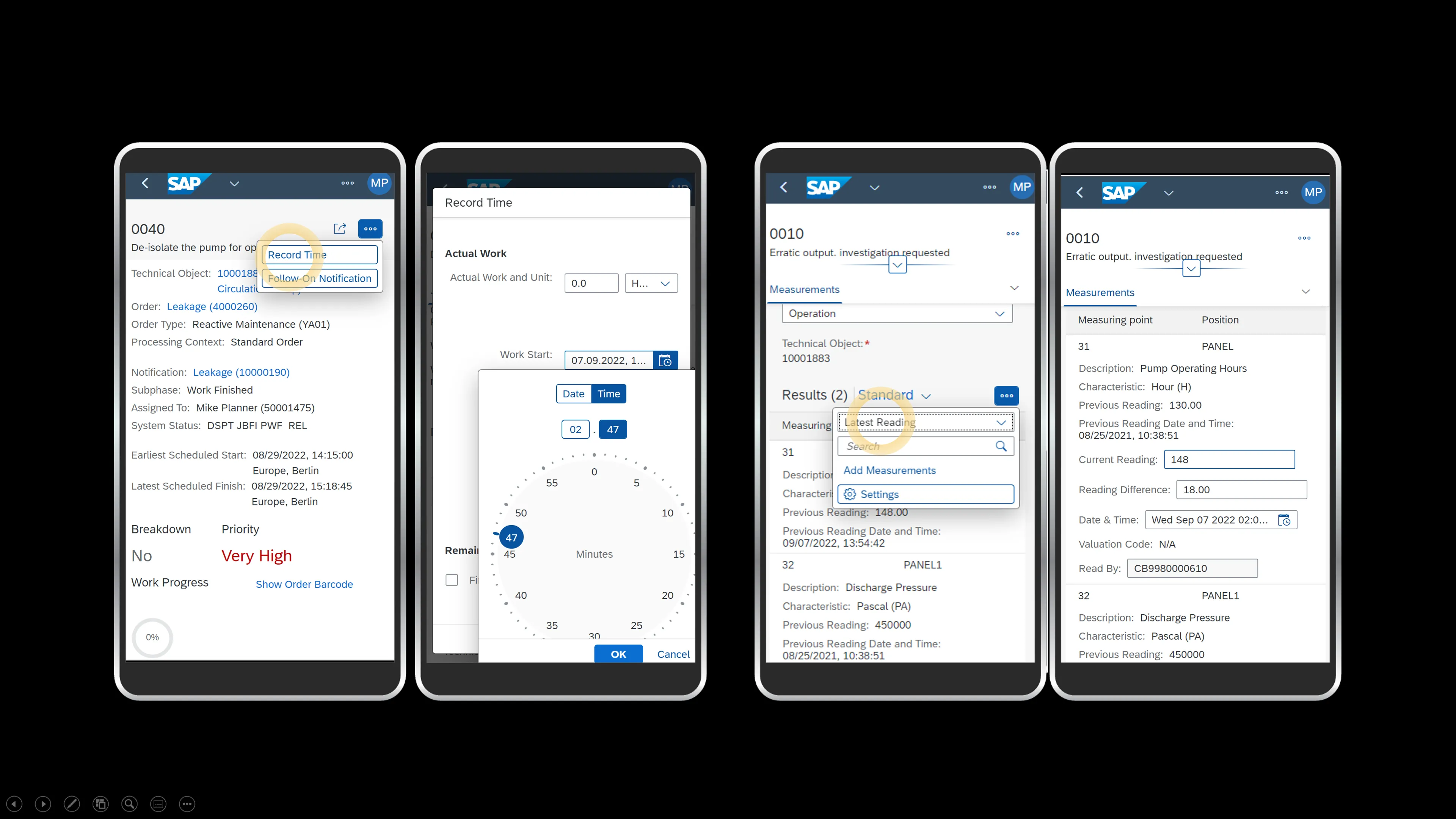 Wartungsarbeiten durchführen - Einige Funktionen auf dem Mobilgerät