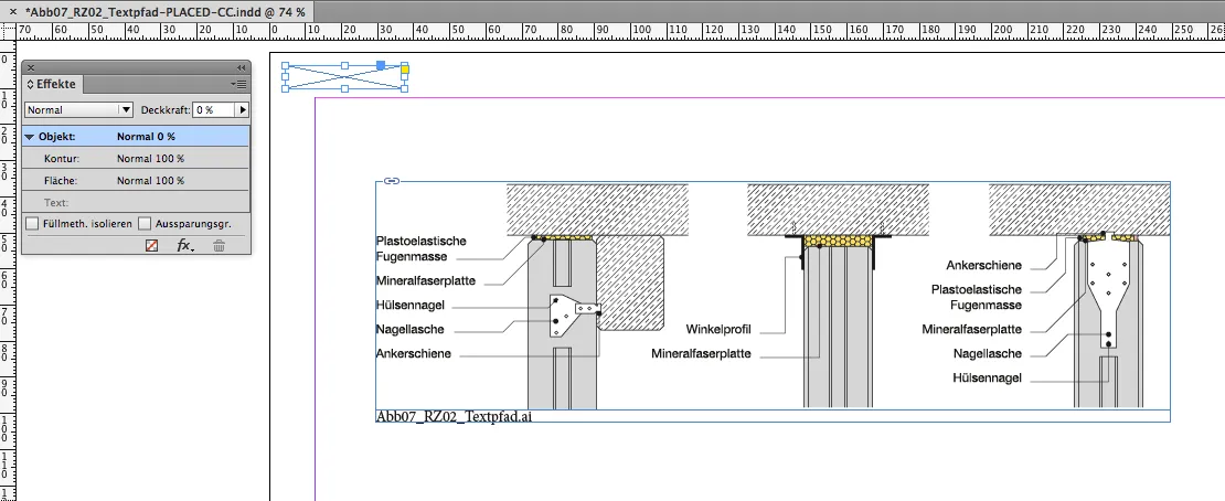 Workaround für InDesign CC: Transparentes Rechteck im Hintergrund zur Behebung von Grafikfehlern