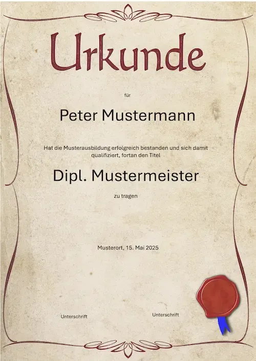 Zeitlose PowerPoint Urkundenvorlage für vielseitige Anlässe