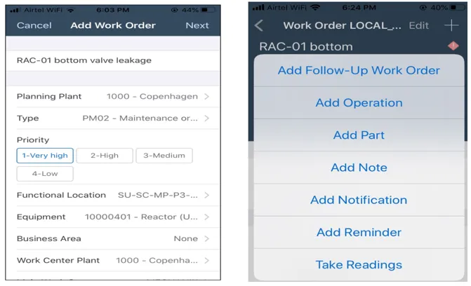 Zuweisung eines Arbeitsauftrags zu einer bestehenden Benachrichtigung