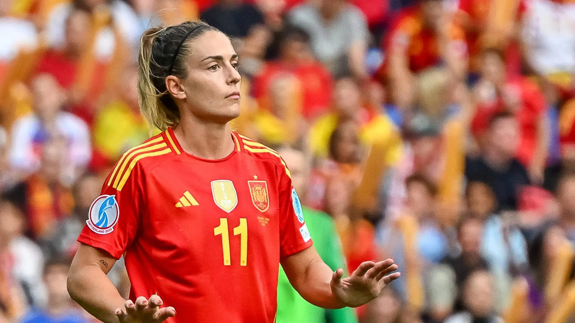 Aitana Bonmati während eines Spiels