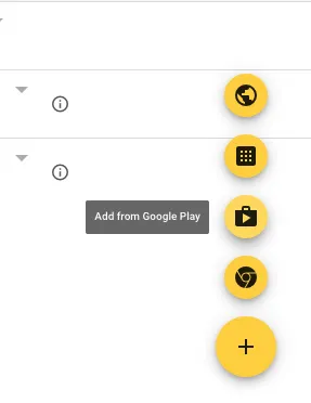 Auswahl des Google Play Stores für App-Verteilung