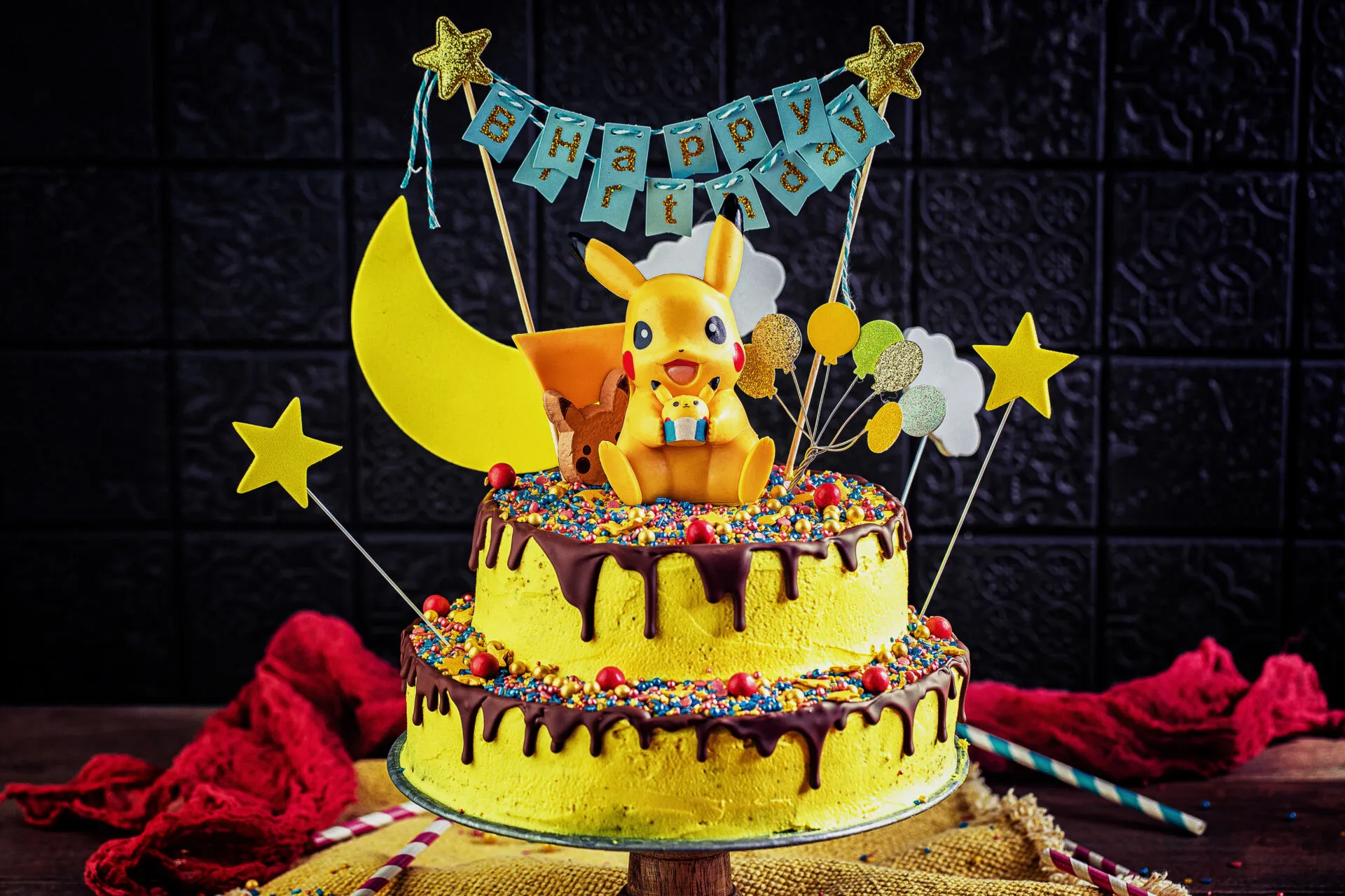 Einfache Pokemon Torte Geburtstagstorte fuer Jungs Jungen einfaches Rezept Heike Herden Geburtstagstorte
