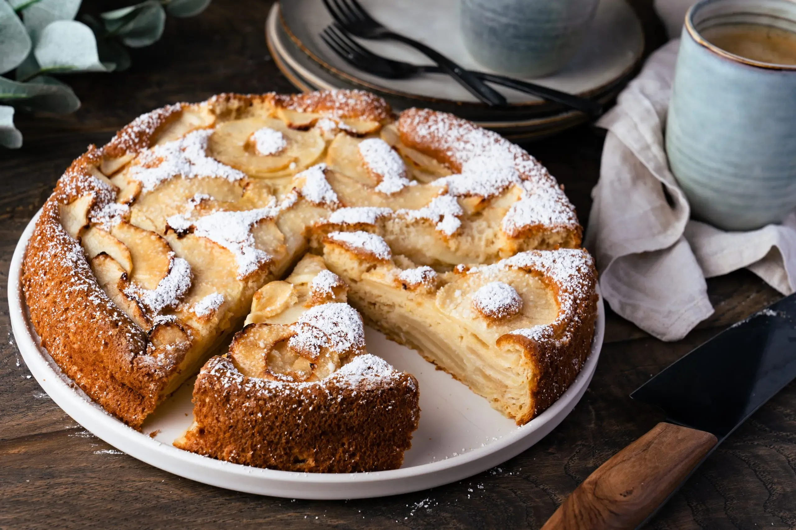 Herbstlicher Apfelkuchen.