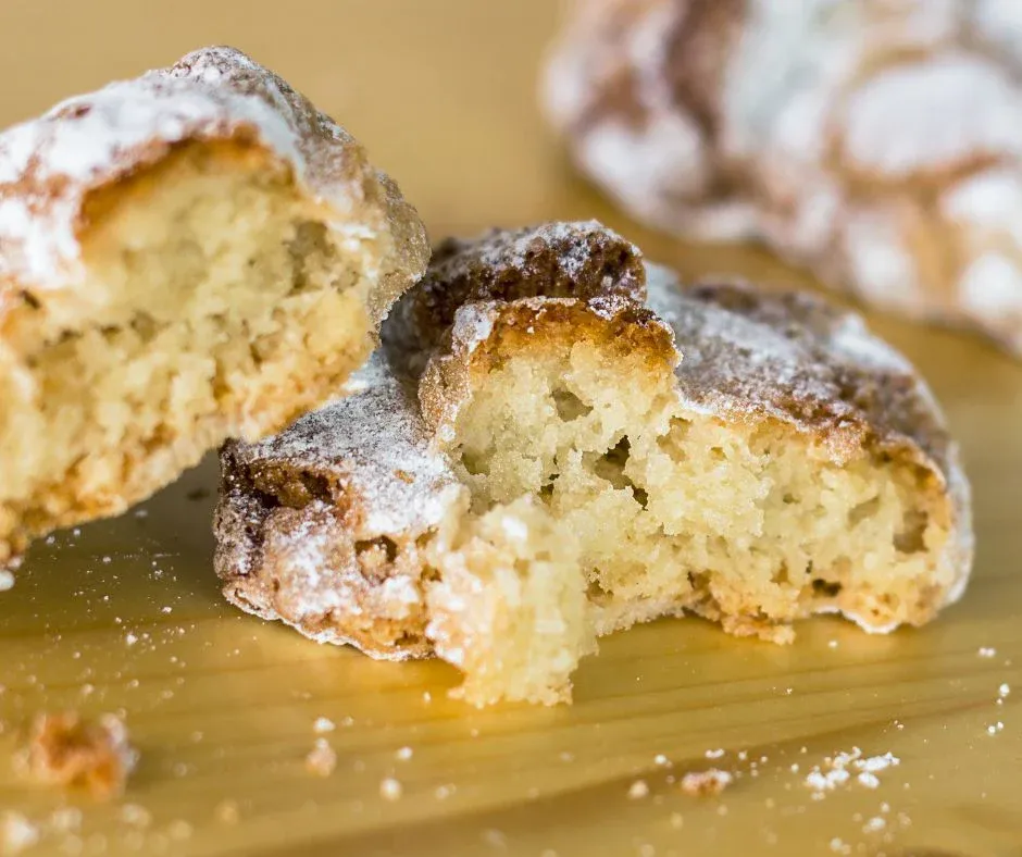 Italienische Mandelkekse im Detail