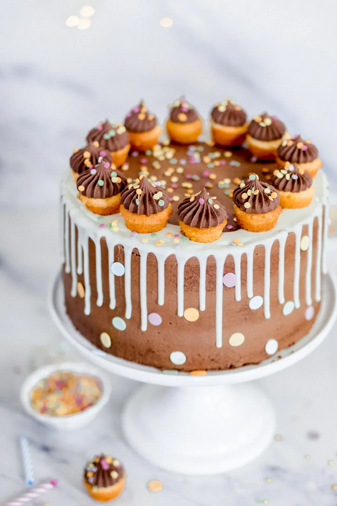 Kindergeburtstagstorte mit Mini-Muffins