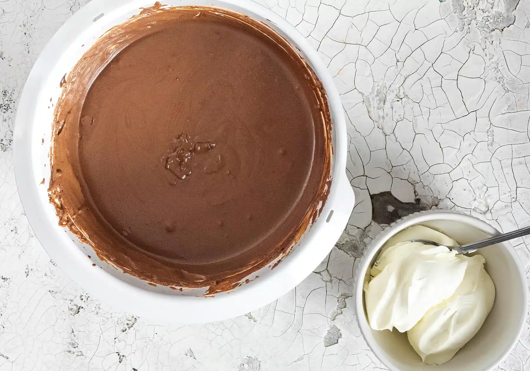 Mascarpone unterheben