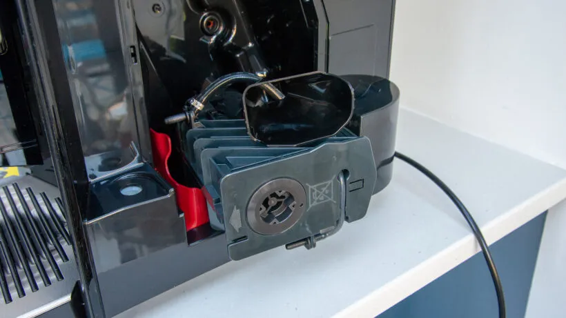 Siemens EQ.9 Plus Connect brew unit removed