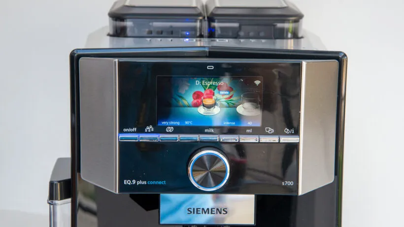 Siemens EQ.9 Plus Connect Getränkeauswahl