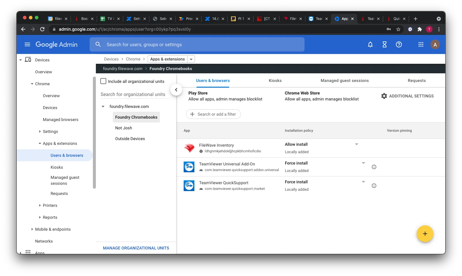 Verteilung von Apps über die Google Admin Console