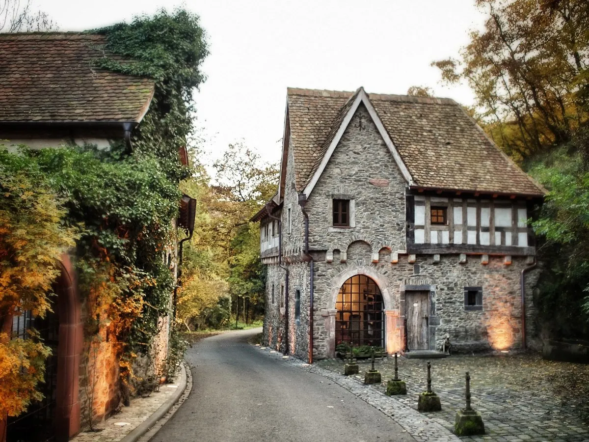 Aussicht auf die Mosel und die umliegende Landschaft von einem Hügel aus