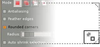 Auswahlwerkzeuge in GIMP 2.4