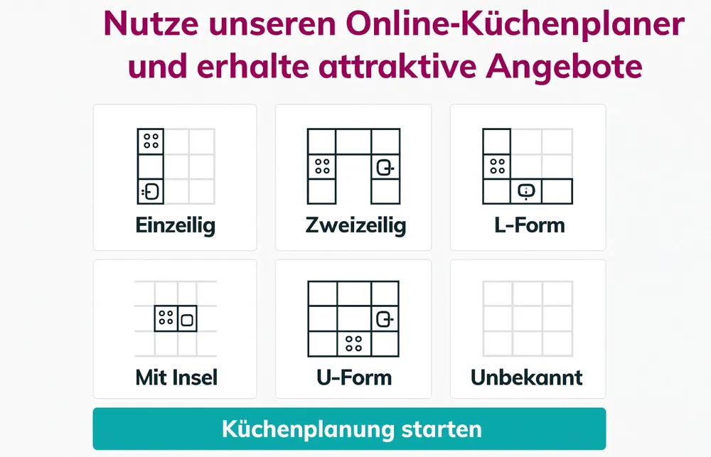 Banner: Kostenloser Online-Küchenplaner