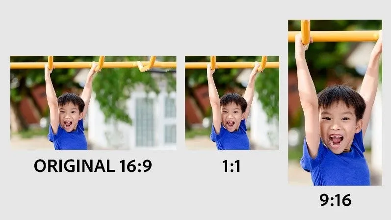 Beispiel für die automatische Motiv-Neuausrichtung.