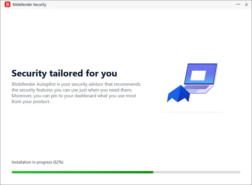 Bitdefender unter Windows installieren – Installation läuft