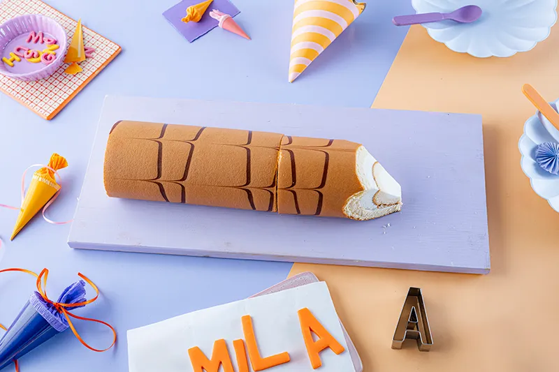 Buntstiftkuchen zur Einschulung 5