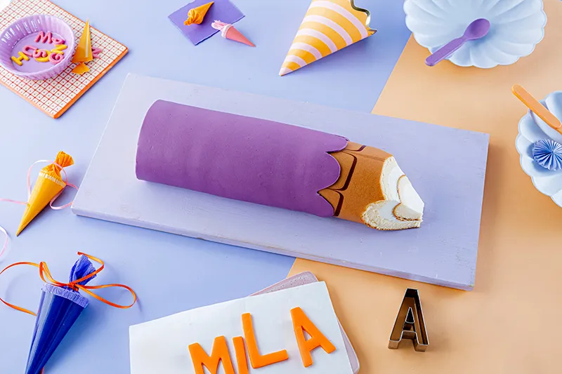 Buntstiftkuchen zur Einschulung 6