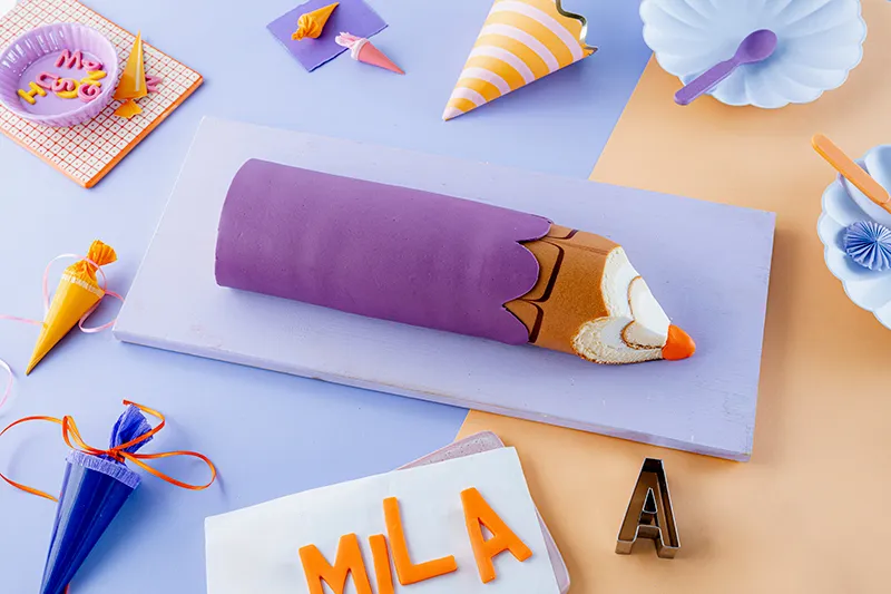 Buntstiftkuchen zur Einschulung 7