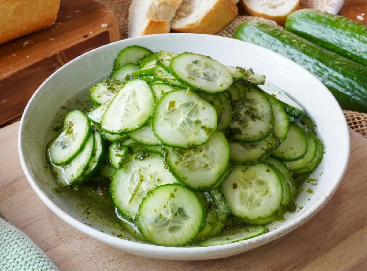 Dänischer Gurkensalat, frisch und leicht