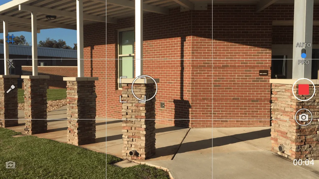 Die Kamera in der Rush-App ermöglicht es Schülern, Kameraeinstellungen zu ändern und Belichtung sowie Fokus manuell einzustellen.