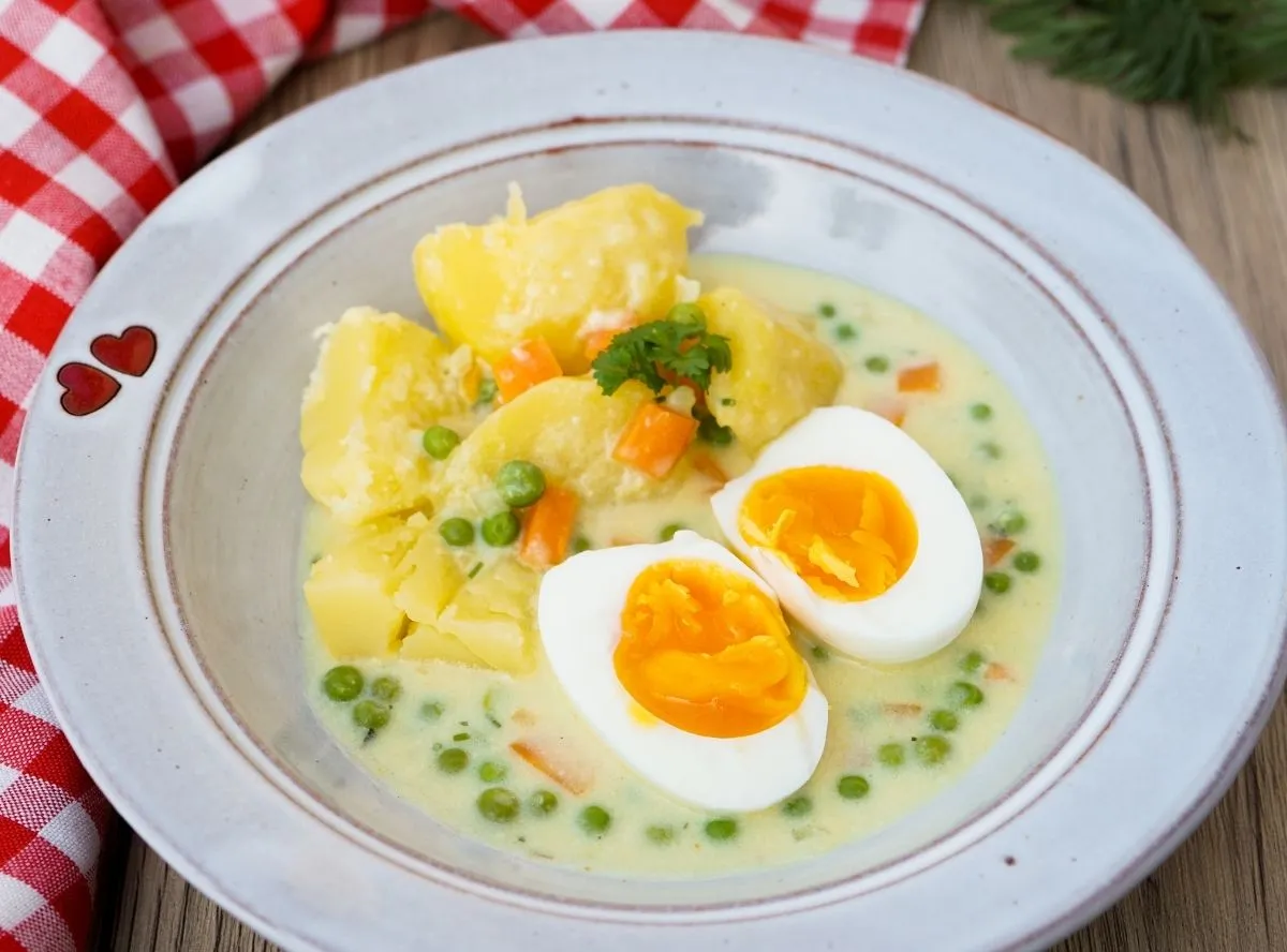 Eierragout, einfach und schnell zubereitet