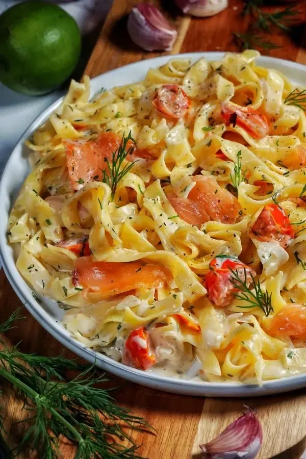 einfaches rezept nudeln raeucherlachs frischkaese