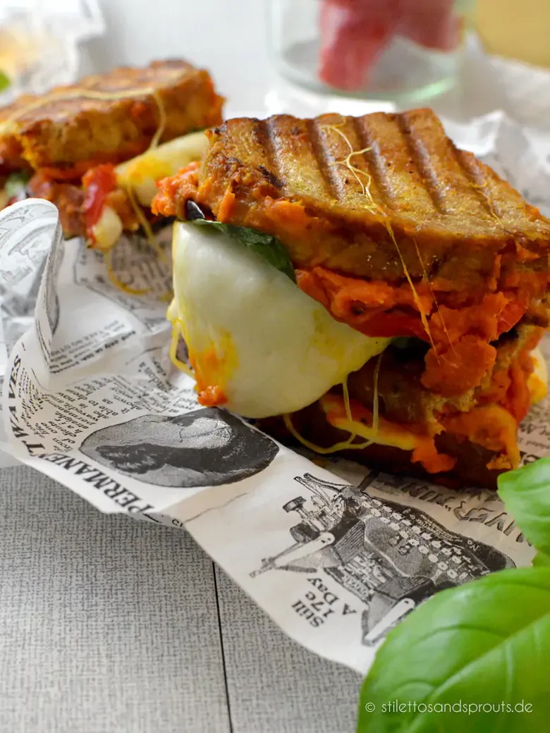 Grilled Cheese Sandwich mit Kürbis