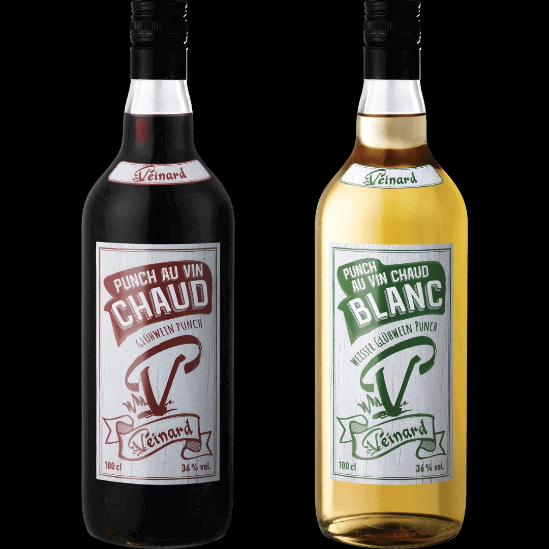 Grosses Glühwein-Set von Veinard mit roten und weissen Flaschen