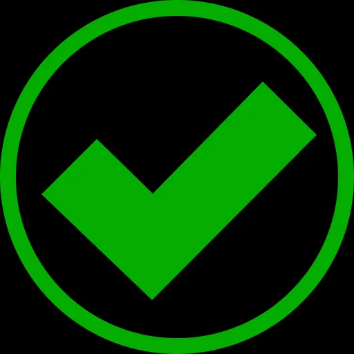 Grüner Haken als Zeichen eines erfolgreichen Wett-Tipps