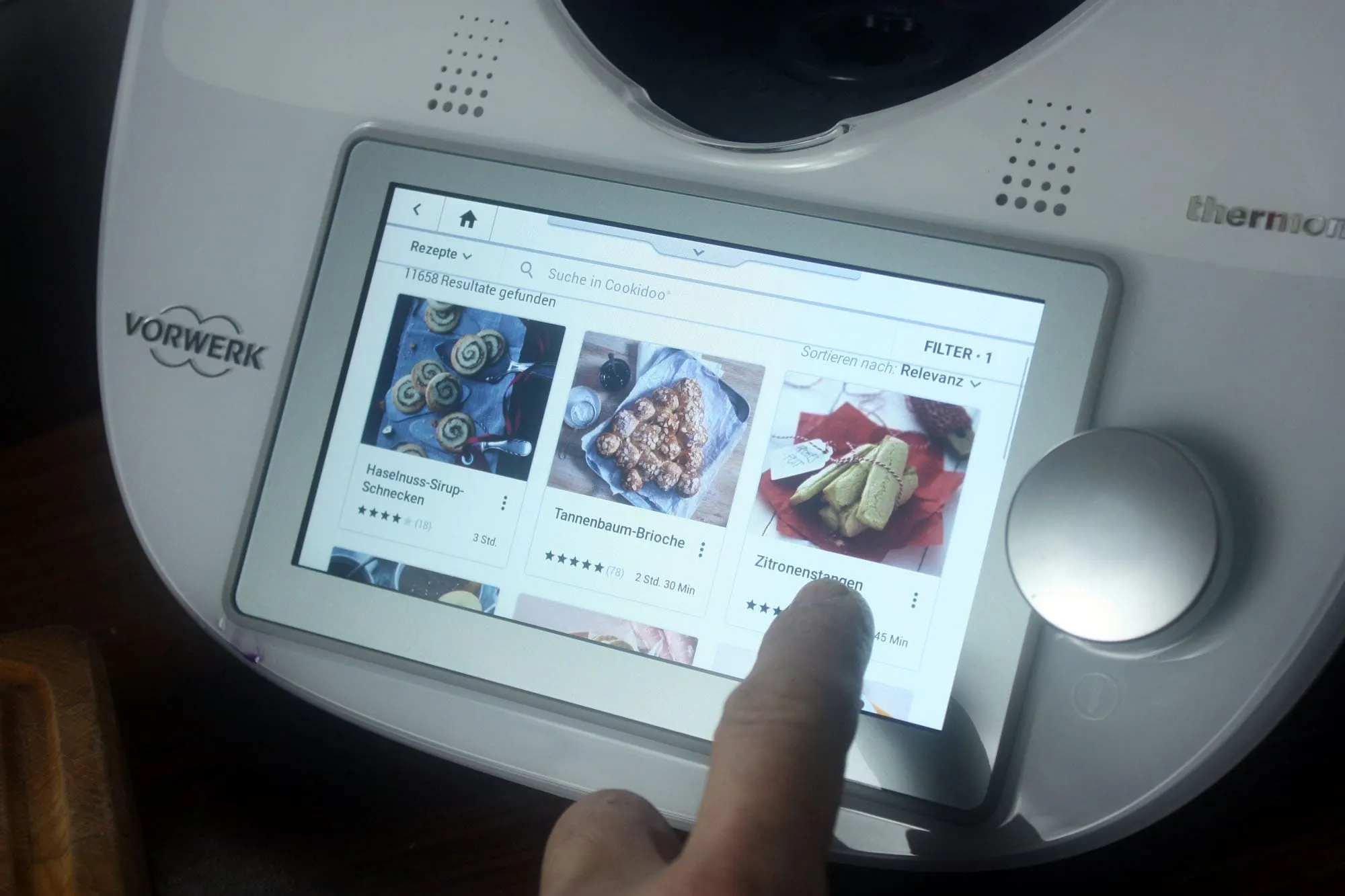 Guided Cooking auf dem Thermomix TM6 Display