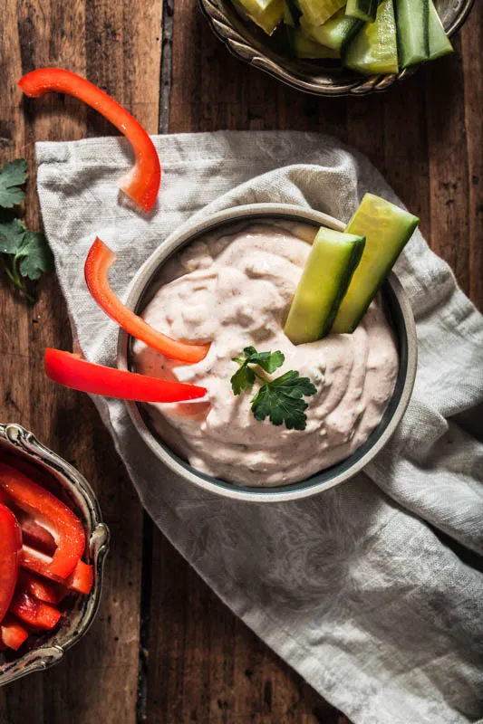 Hausgemachte vegane Sour Cream