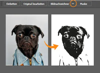 Illustrator Bildnachzeichner Einstellungsmöglichkeiten