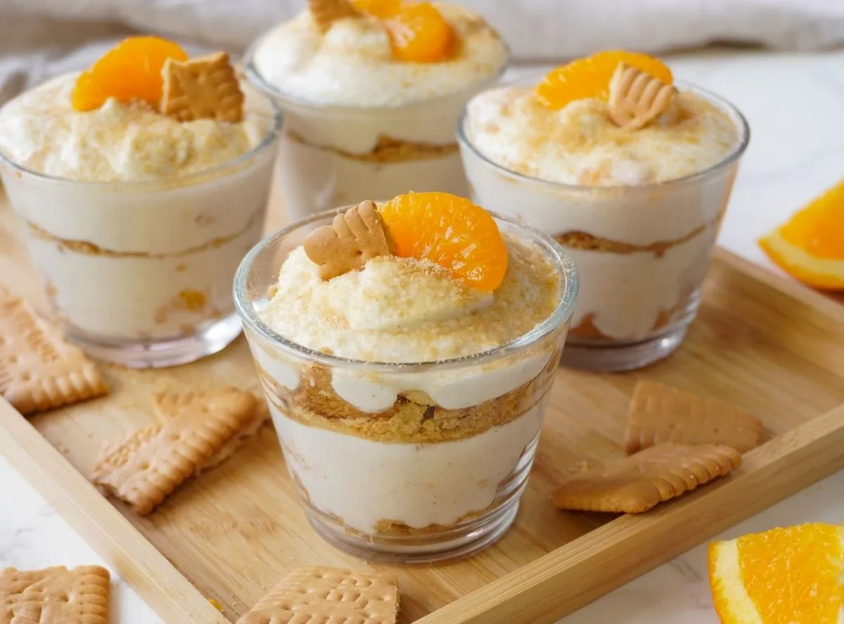 Käse-Sahne-Dessert, leicht und fruchtig