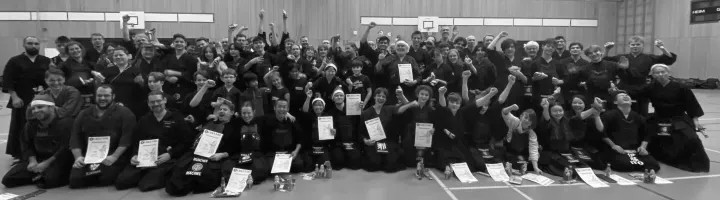 Kendoka bei einem Nikolausturnier in Hamburg