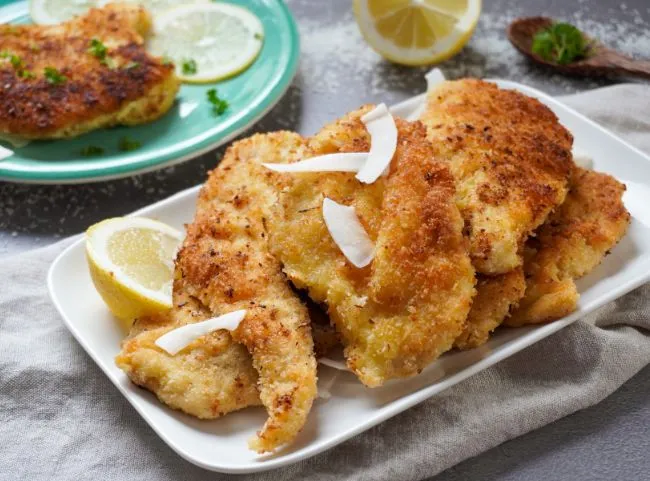 Kokos-Hähnchenschnitzel, exotisch und lecker