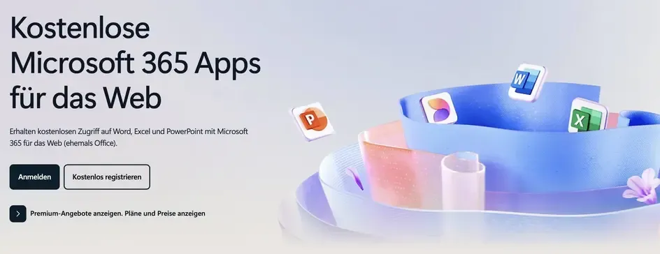 Kostenlose Microsoft 365 Apps für Web