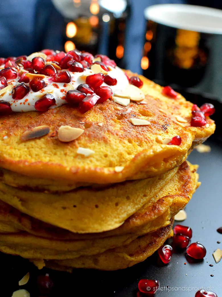 Kürbis-Ricotta-Pancakes