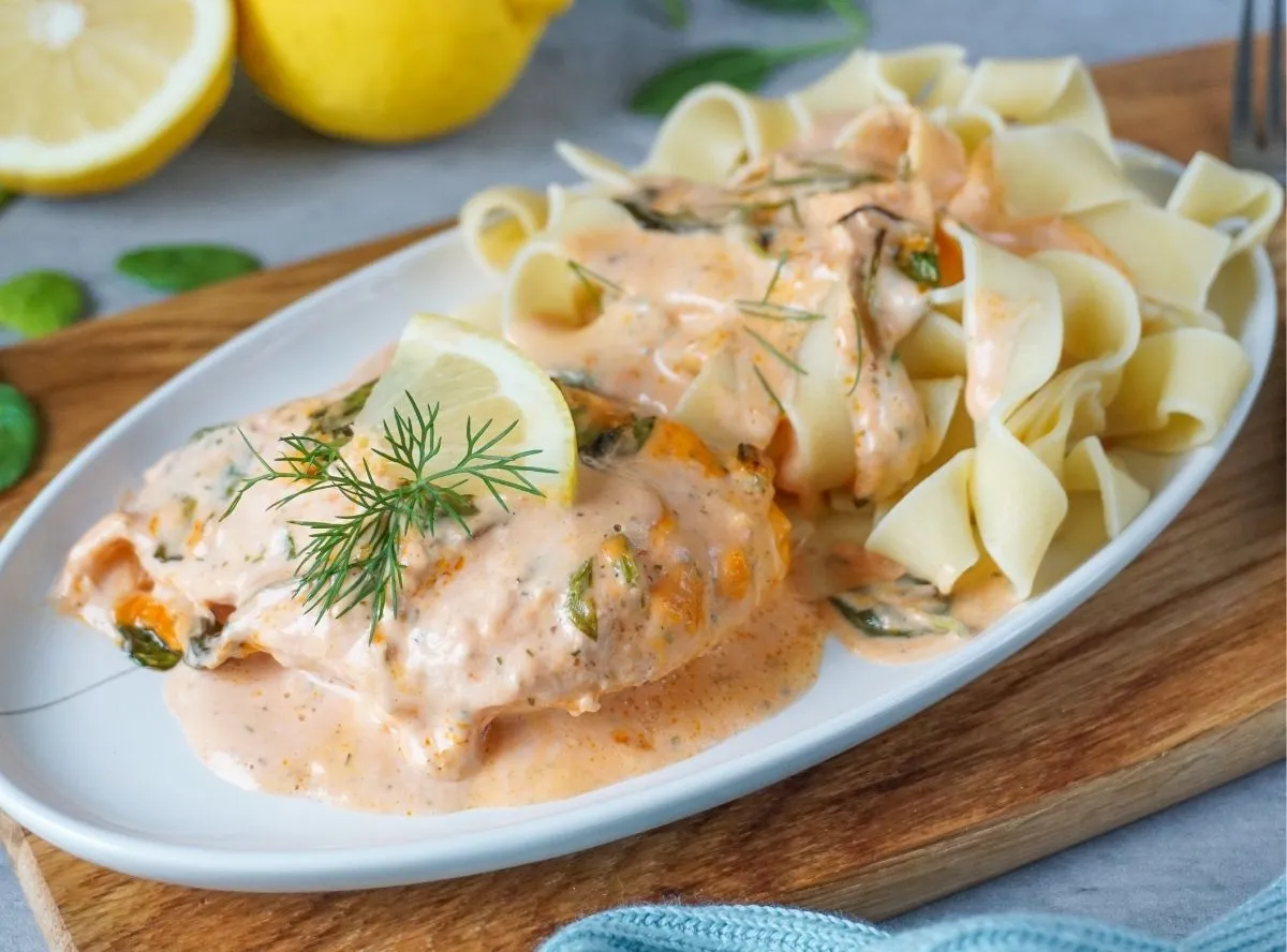 Lachs Sahne Gratin, einfach und köstlich