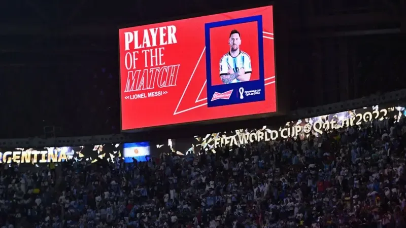 Lionel Messi, Spieler des Spiels.