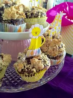 Marmor Cookie Dough Muffins mit Kekskern