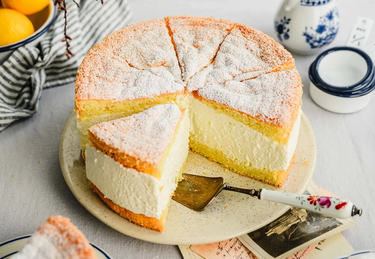 Omas Käsesahnetorte ohne Gelatine